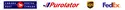 Canada Post, Purolator, UPS and FedEx logos