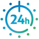 icon showing 24 hours