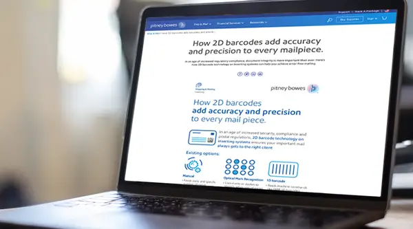 2D Barcode on Laptop